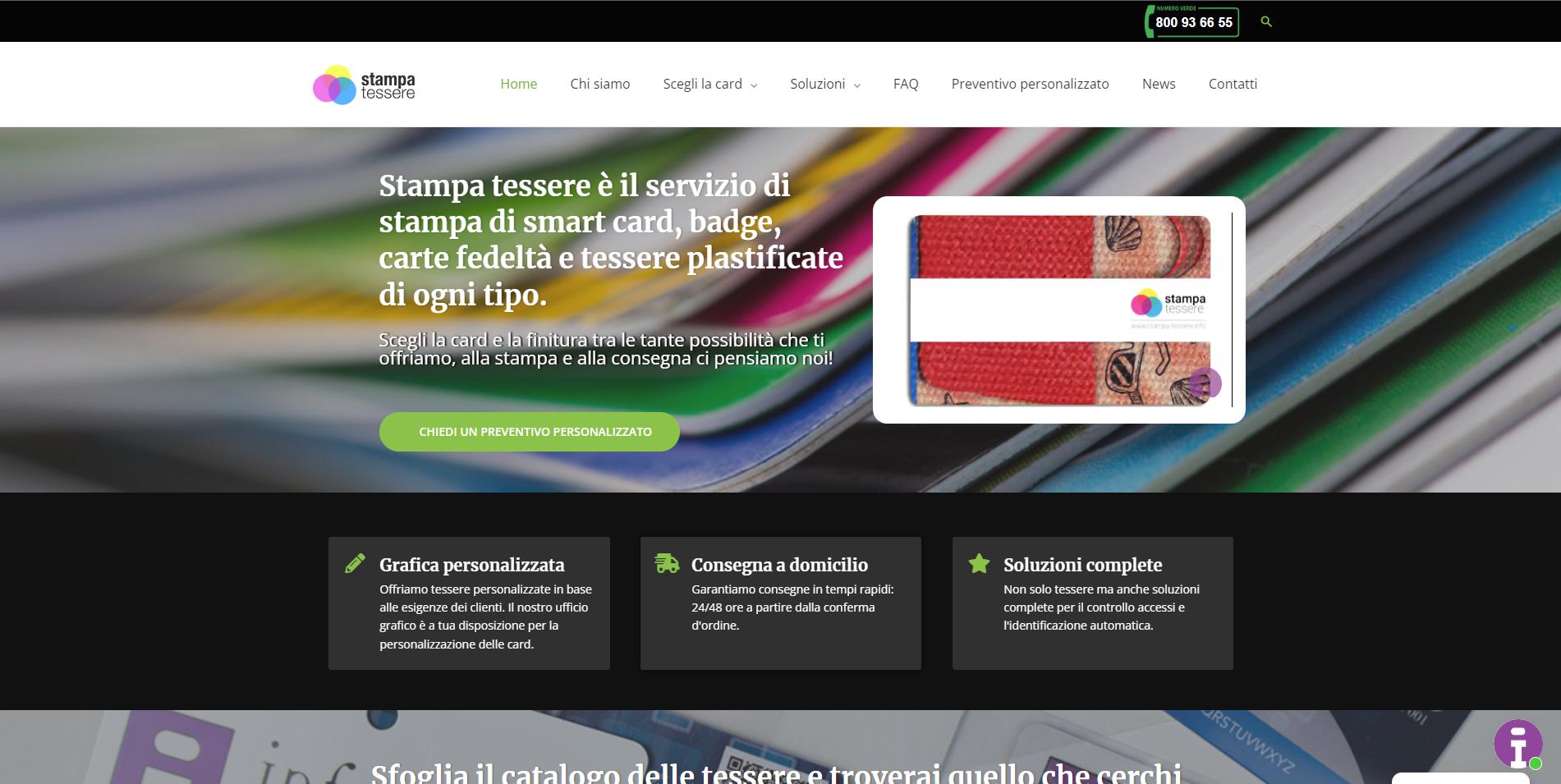 Stampa Tessere — servizio di stampa di tessere e badge